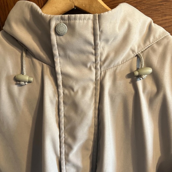 Eddie Bauer Men's Lightweight Jacket with Hidden Hood Beige Tan XL Full Zip - Picture 2 of 9